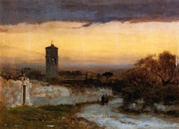 George Inness : Monastery at Albano